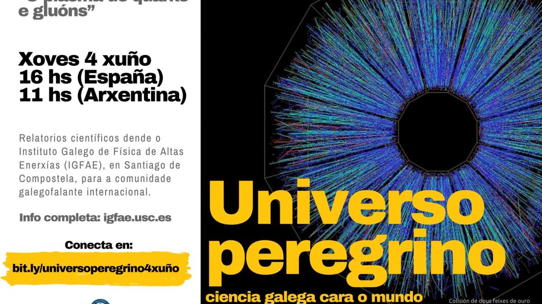 4/6, 11 hs. Quinta charla do ciclo “Universo peregrino: ciencia galega cara ao mundo”.