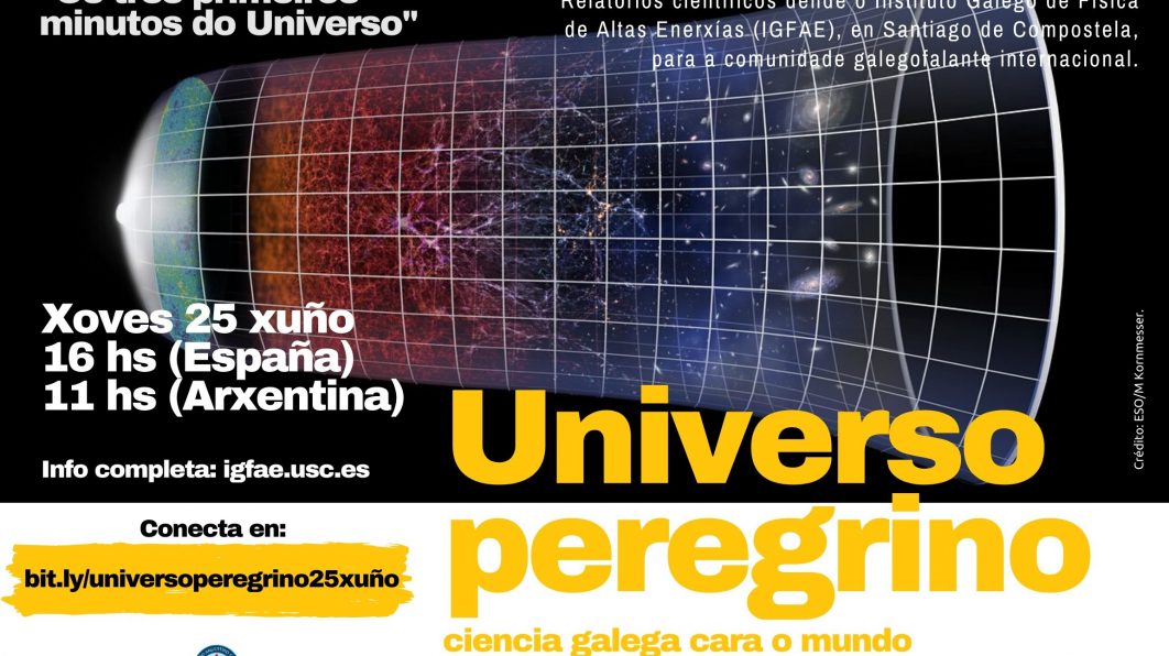 25/6, 11 hs. Última charla do ciclo: “Universo peregrino: ciencia galega cara ao mundo”.